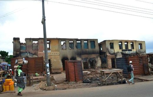 Homes and shops were torched in bloody clashes in March between Hausa and Yoruba people in Ile-Ife in southwest Nigeria that left 46 people dead and 100 injured, according to police