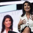 US Ambassador to the United Nations Nikki Haley addresses the American Israel Public Affairs Committee (AIPAC) policy conference