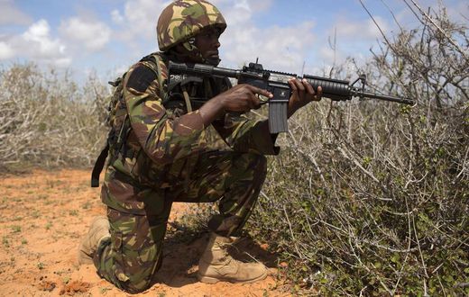 File image of a KDF soldier during a past operation