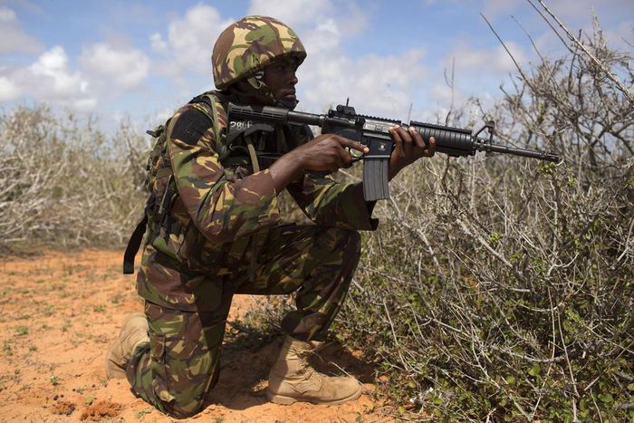File image of a KDF soldier during a past operation