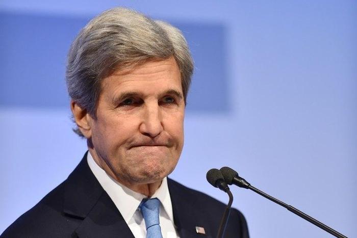US Secretary of State John Kerry attends the Mediterranean Dialogues (MED) summit, a three-day conference on security in the Mediterranean region, on December 2, 2016 in Rome