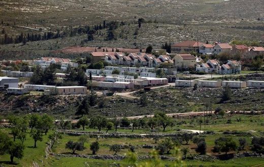 The Jewish settlement of Shvut Rachel, near the Palestinian village of Khirbet Sarra is seen in the West Bank between Ramallah and Nablus