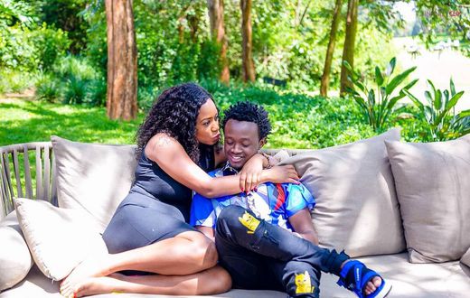 Diana Marua with Bahati