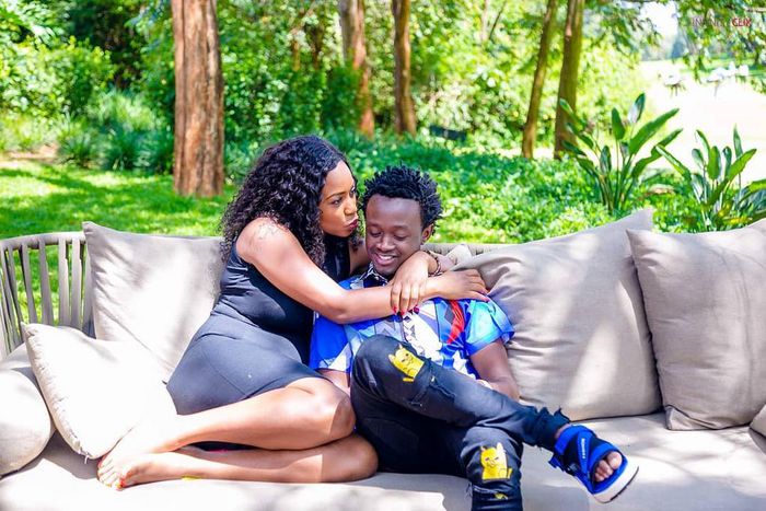 Diana Marua with Bahati