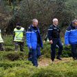 French Gendarmes take part in search operations looking for the Troadec family, missing since February 16