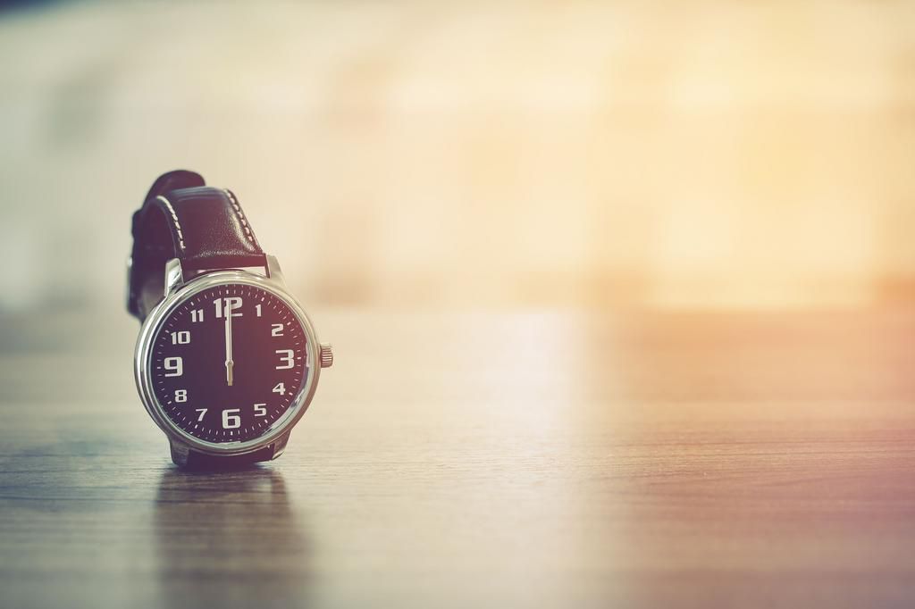 wristwatch on the table