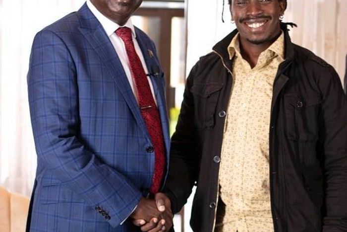 Video Director Mushking with Raila Odinga