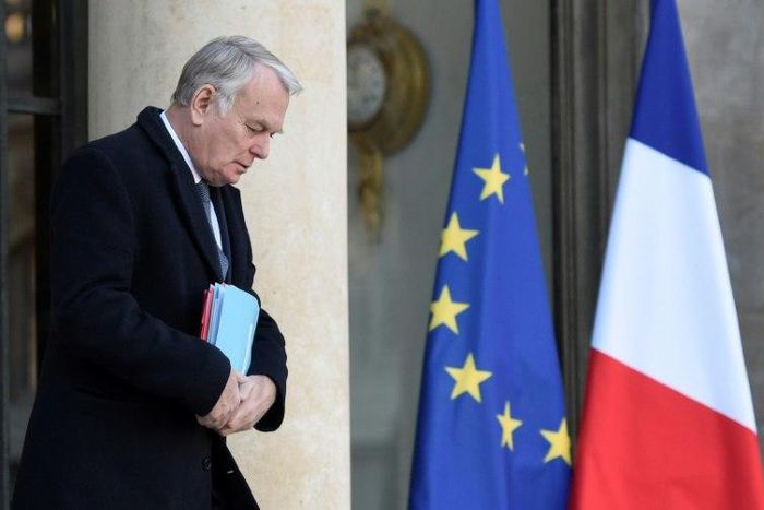 French Foreign Minister Jean-Marc Ayrault is pictured after the weekly cabinet meeting in Paris on January 18, 2017