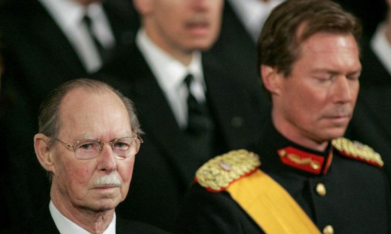 Grand Duke Jean (L) was succeed by his eldest son Henri (R) in 2000