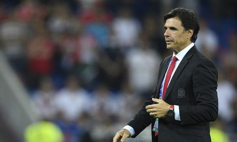 Wales' coach Chris Coleman reacts during their Euro 2016 semi-final football match against Portugal on July 6, 2016
