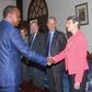 President Uhuru Kenyatta with fomer U.S. Ambassador to Kenya Robert Godec