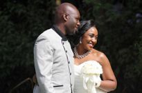 Betty and Okari on their wedding day (Courtesy)