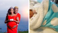 Mr Seed with wife Nimo Gachuri and their new born Gold