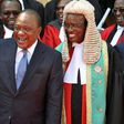 President Uhuru Kenyatta with Chief Justice David Maraga