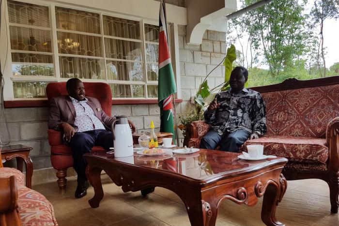 Bomet Governor Isaac Ruto and ODM leader Raila Odinga
