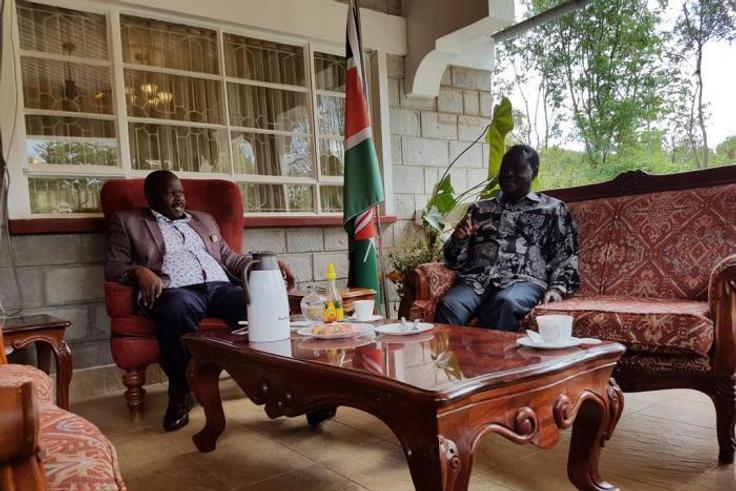 Bomet Governor Isaac Ruto and ODM leader Raila Odinga