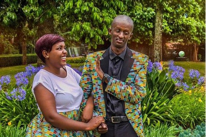 Njugush and his girlfriend