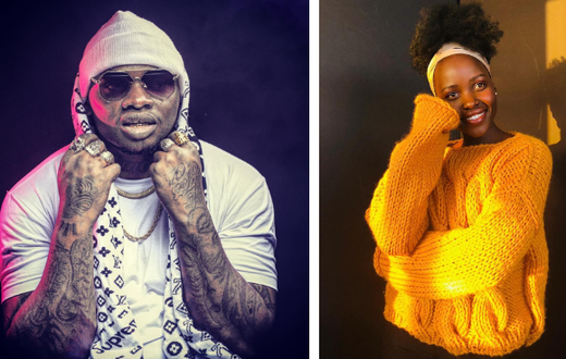 Lupita Nyong'o and Khaligraph Jones