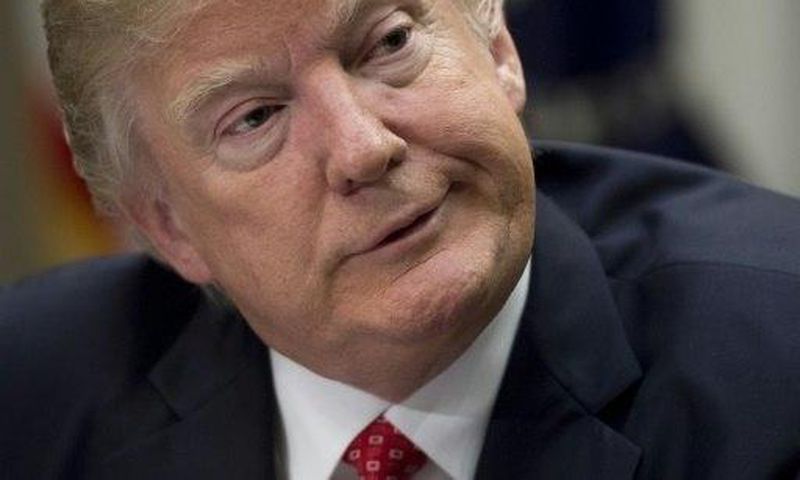 US President Donald Trump speaks during a meeting with county sheriffs in the Roosevelt Room of the White House in Washington, DC, February 7, 2017.