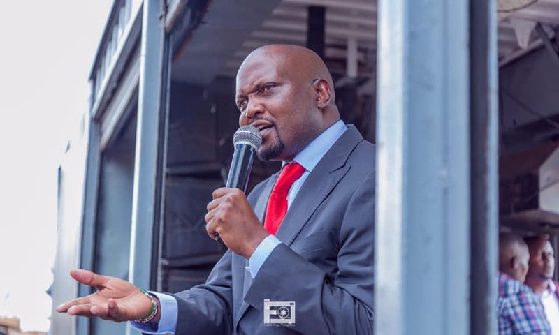 Gatundu South MP Moses Kuria during a past public address (Twitter)