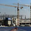 The construction site for the new terminal B at Moscow's Sheremetyevo airport, part of preparations for the 2018 FIFA World Cup, pictured on October 25, 2016
