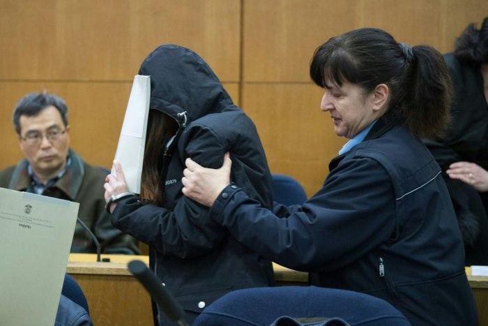 One of the main defendants in a trial over the death of a woman during an exorcism in Frankfurt am Main, on February 20, 2017