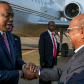President Uhuru Kenyatta is welcomed by Sudanese President Omar Bashir in 2016.