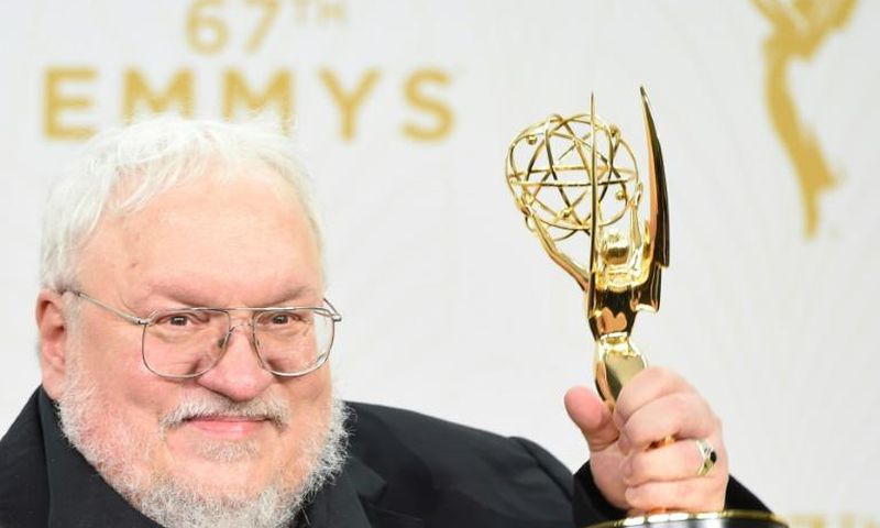 George R.R. Martin, pictured at the 2015 Emmy awards, is the author of the books that spawned the hit television series "Game of Thrones"
