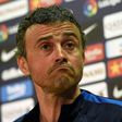 Barcelona's coach Luis Enrique grimaces during a press conference in Sant Joan Despi, on March 3, 2017