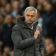 Manchester United's Jose Mourinho gestures on the touchline during the Premier League match against Manchester City at the Etihad Stadium, on April 27, 2017