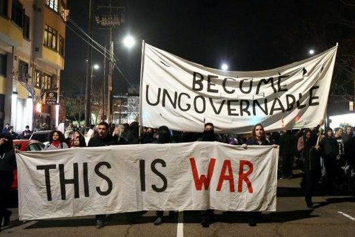 Violent protests erupted at the University of California at Berkeley Wednesday over the scheduled appearance of a controversial editor of the conservative news website Breitbart