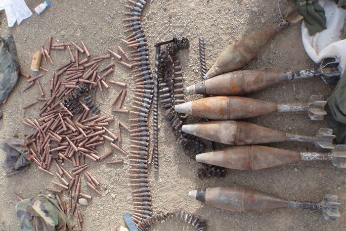 Weapons found some terrorists