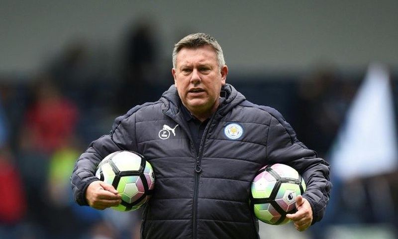 Leicester City's manager Craig Shakespeare attends the warm-up ahead of the English Premier League football match against West Bromwich Albion April 29, 2017