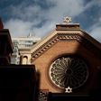 The Star of David stands atop the Park East Synagogue in New York City