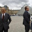 I.M Pei (L), the architect of the once-controversial Louvre Pyramid now an icon of the French caoital, is to turn 100