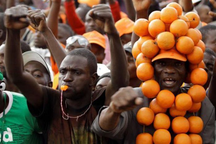 Orange Democratic Movement supporters at a past rally.