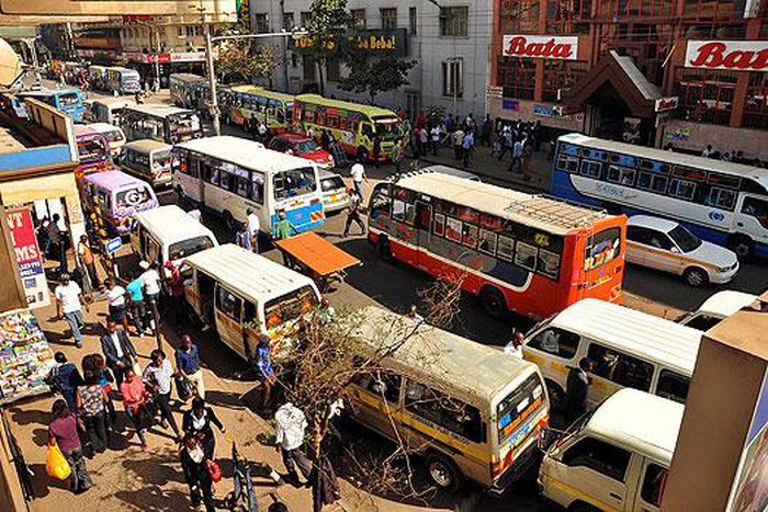 Matatus in Nairobi