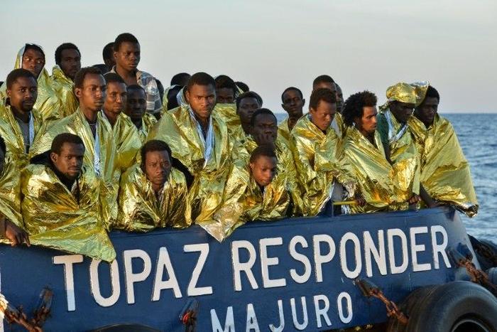 An AFP correspondent aboard the Topaz Responder, a search and rescue ship chartered by Maltese NGO MOAS and the Italian Red Cross, saw several hundred people, including children, being rescued off the Libyan coast November 4 and 5, 2016