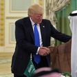 US President Donald Trump (L) shakes hands with Saudi Arabia's King Salman bin Abdulaziz al-Saud during a signing ceremony at the Saudi Royal Court in Riyadh on May 20, 2017