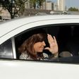 Former Argentine president Cristina Kirchner arrives at the Comodoro Py court in Buenos Aires to testify in a case for alleged acts of corruption with real estate businesses in the family on March 7, 2017