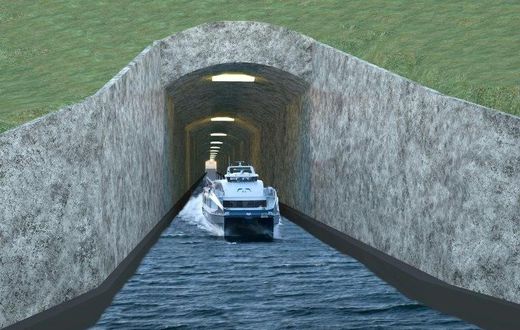 The Stad Ship Tunnel will be the world's first sea tunnel to pass through a mountain