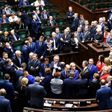 Liberal opposition (Civic Platform) lawmakers are seen before the opening of a new session of Poland's parliament January 11, 2017