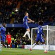 Chelsea's defender John Terry (C) celebrates scoring on May 15, 2017