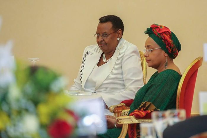Janet Museveni and Margaret Kenyatta