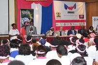 Nairobi Senator Johnson Sakaja speaks during the Embrace pre-conference (Twitter)