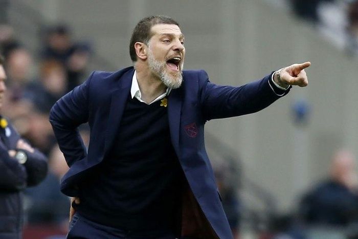 West Ham United's Slaven Bilic shouts instructions during his side's league match against Leicester City at The London Stadium, on March 18, 2017