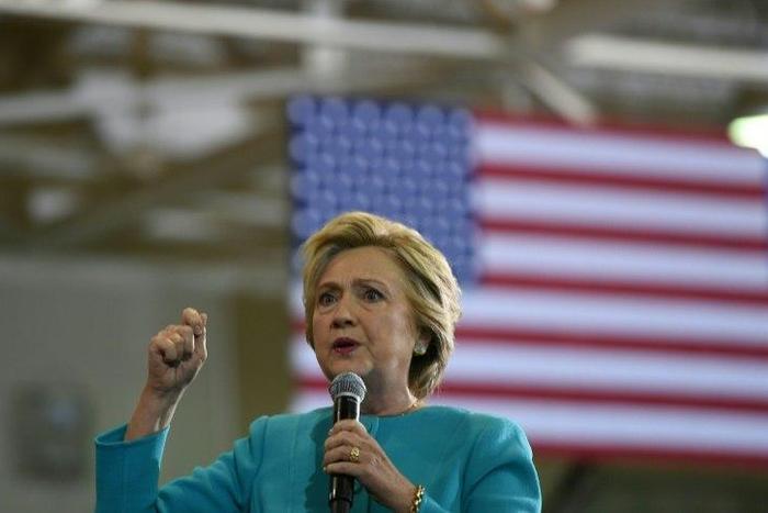 The latest rolling poll average compiled by tracker RealClearPolitics showed Hillary Clinton extending her national lead