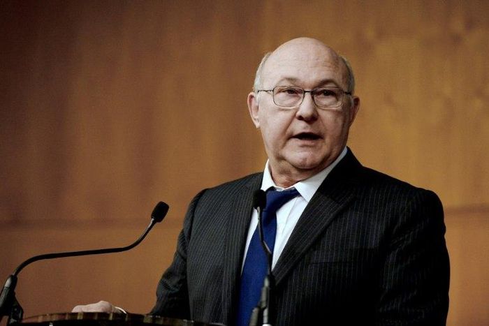 French Economy and Finance Minister Michel Sapin brushes aside US criticism that Germany exploited an "undervalued" euro to fuel its exports