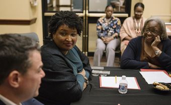 For Stacey Abrams, a Date With History