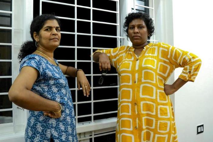 Bindu Ammini (R) and Kanakadurga (L) are in hiding after entering the controversial Sabarimala temple in Kerala